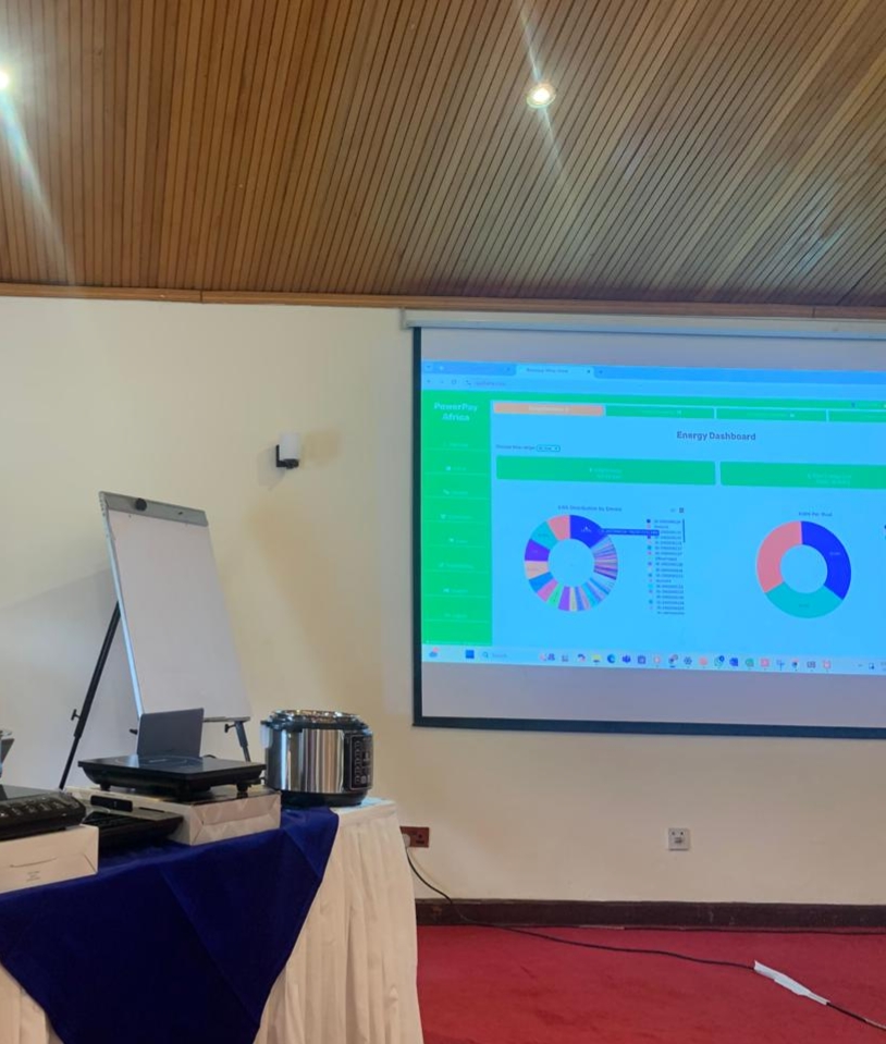 PowerPay Africa energy dashboard demonstrated at a stakeholder session