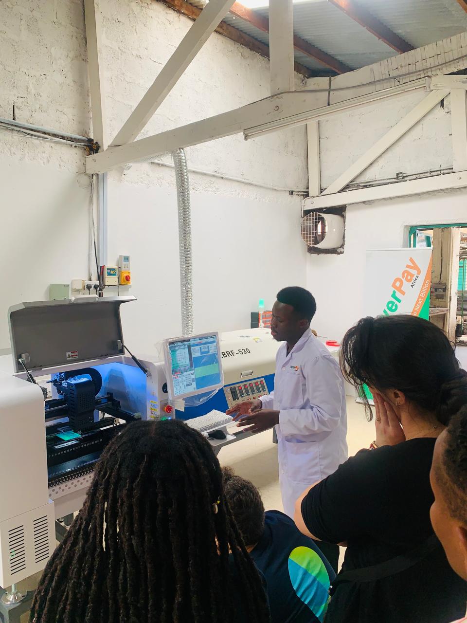 PowerPay Africa engineers on the manufacturing floor